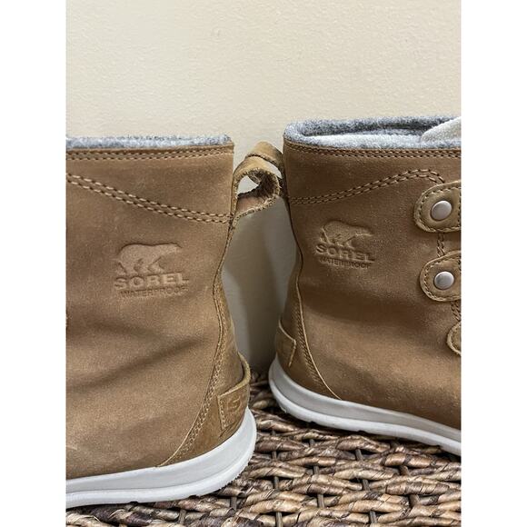Sorel Boots Womens Explorer Joan Insulated Snow Boot Brown Suede 7.5 - Picture 4 of 9